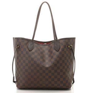 Auth Louis Vuitton Neverfull Mm Damier #3532U45